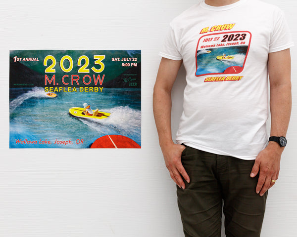 M. Crow Seaflea Derby T-shirt - all proceeds donated to charity!!!