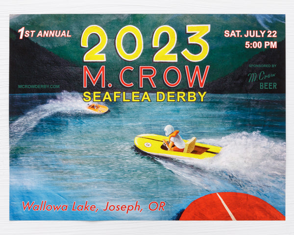 M. Crow Seaflea Derby poster - all proceeds donated to charity!!!